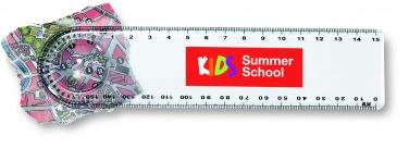Logo trade promotional merchandise image of: Ruler with magnifier