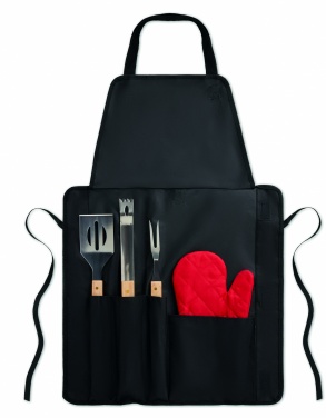 Logo trade promotional merchandise image of: BBQ apron with BBQ tools