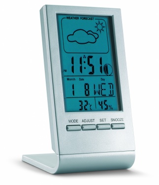 Logotrade promotional giveaways photo of: Weather station with blue LCD