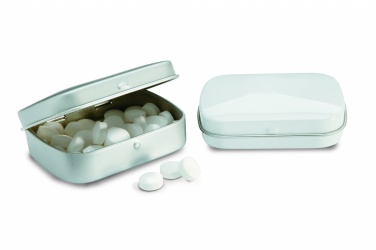 Logo trade business gift photo of: Easy tin silver w/mints