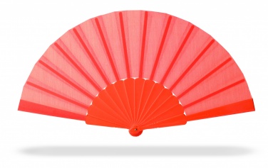 Logo trade business gifts image of: Manual hand fan