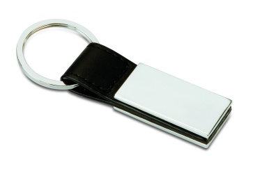 Logo trade promotional items image of: PU and metal key ring Kuopio