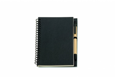 Logotrade promotional giveaway picture of: B6 Recycled notebook with pen