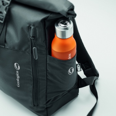 Logotrade advertising product picture of: 300D RPET rolltop backpack
