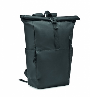 Logo trade promotional merchandise image of: 300D RPET rolltop backpack