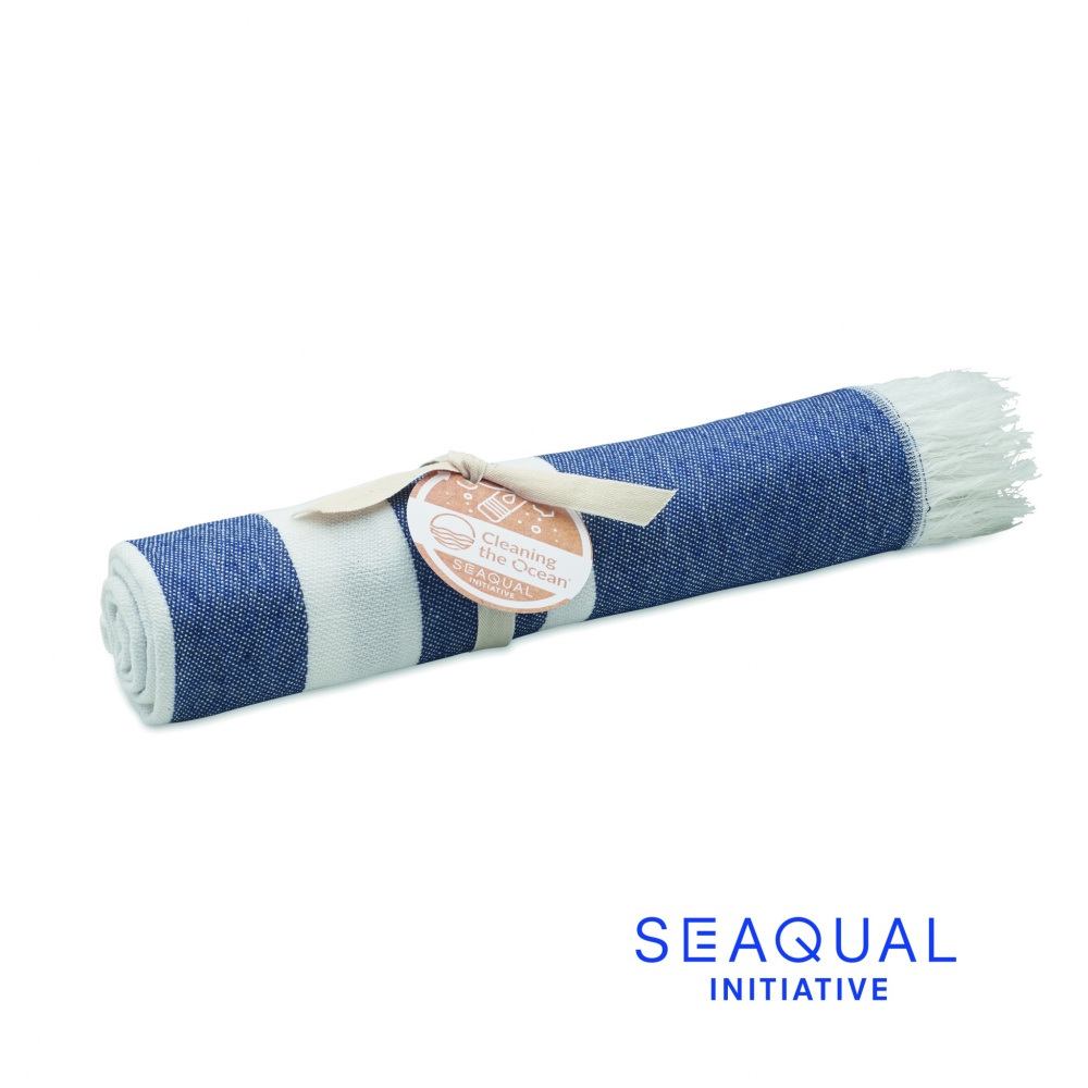 Logo trade corporate gift photo of: SEAQUAL® hammam towel 100x170
