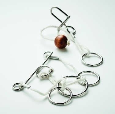 Logotrade promotional merchandise picture of: Set of 2 metal brain teasers