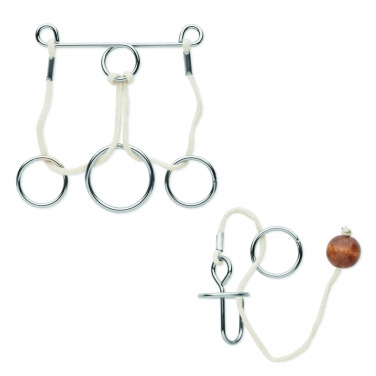 Logo trade advertising product photo of: Set of 2 metal brain teasers