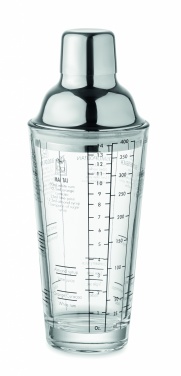 Logotrade advertising products photo of: Glass cocktail shaker 400 ml
