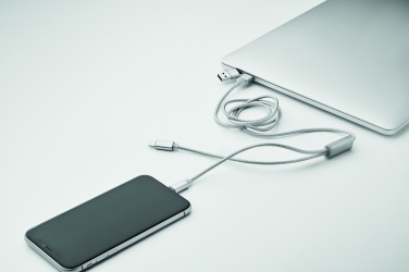 Logo trade promotional merchandise picture of: 2 in 1 long charging cable