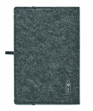 Logo trade promotional item photo of: A5 notebook RPET felt
