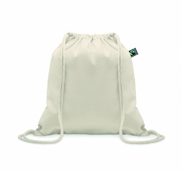 Logo trade promotional merchandise photo of: Drawstring bag Fairtrade