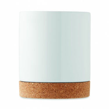 Logo trade promotional gift photo of: Sublimation ceramic cork mug