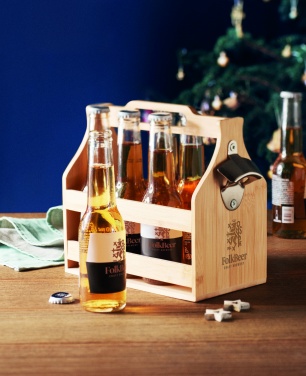 Logotrade business gifts photo of: 6 beer crate in bamboo