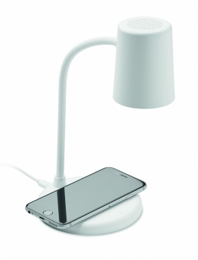 Logo trade promotional items picture of: Wireless charger, lamp speaker