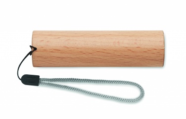 Logotrade promotional giveaway image of: Beech wood rechargeable torch