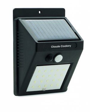Logo trade promotional giveaways image of: Solar LED light motion