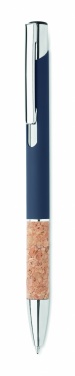 Logo trade promotional merchandise picture of: Ballpoint pen made of aluminum with a cork grip