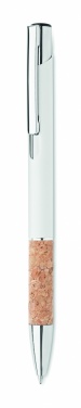 Logotrade promotional item picture of: Ballpoint pen made of aluminum with a cork grip