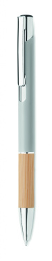Logotrade business gifts photo of: Ballpoint pen made of aluminum with a bamboo grip