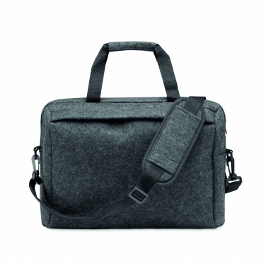 Logo trade business gift photo of: 15 inch RPET felt laptop bag