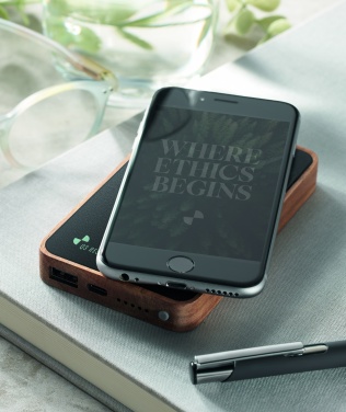 Logo trade advertising products image of: Wireless 4000 mAh Power bank