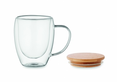 Logo trade promotional items image of: Double wall borosilicate mug