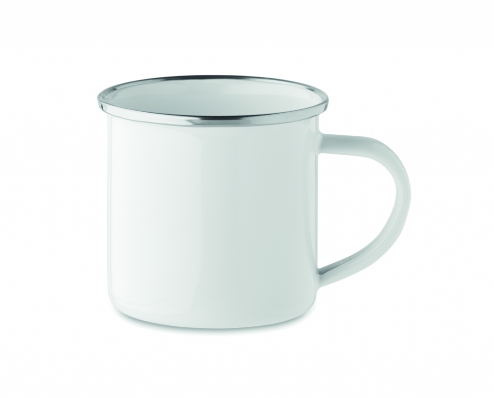 Logo trade promotional giveaways picture of: Enamel sublimation mug 200ml