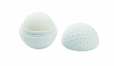 Logo trade promotional giveaways picture of: Lip balm in golf ball shape