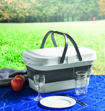 Logo trade promotional giveaways image of: Collapsible picnic basket