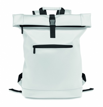Logo trade advertising product photo of: Laptop PU Rolltop backpack
