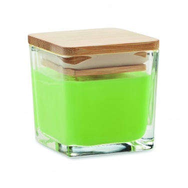 Logotrade promotional item picture of: Squared fragranced candle 50gr