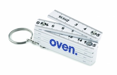Logo trade promotional gifts image of: Carpenters ruler key ring 50cm Kotka