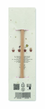 Logotrade promotional item image of: Natural pencil in seeded pouch