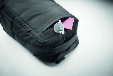 Logotrade promotional item image of: A portable backpack trolley with wheels, made of 600D RPET polyester