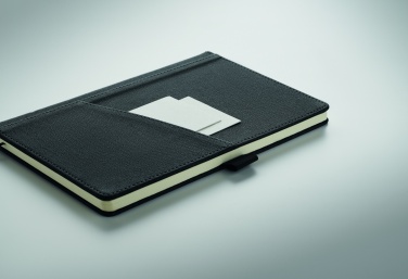 Logo trade promotional giveaways picture of: A5 notebook PU front pocket