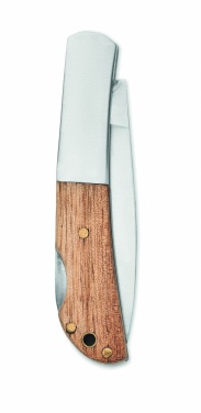 Logotrade promotional gift image of: Foldable knife in acacia wood