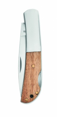 Logotrade promotional product picture of: Foldable knife in acacia wood