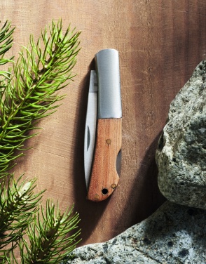 Logotrade advertising products photo of: Foldable knife in acacia wood
