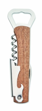 Logo trade promotional product photo of: 3 in 1 bamboo bottle opener WOOL