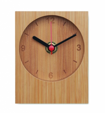 Logotrade promotional merchandise image of: Bamboo table clock
