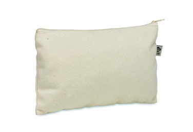 Logo trade promotional item photo of: Cosmetic bag cotton 340 gr/m²