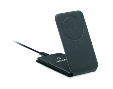 Logo trade business gifts image of: Foldable magnetic charger 15W