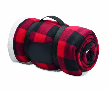 Logo trade promotional gifts picture of: RPET sherpa fleece blanket