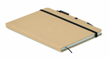 Logo trade corporate gifts image of: Caratil A5 notebook in recycled carton