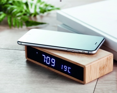 Logotrade advertising product picture of: Wireless charger in bamboo 5W