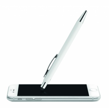 Logo trade promotional merchandise image of: Antibacterial stylus ballpen
