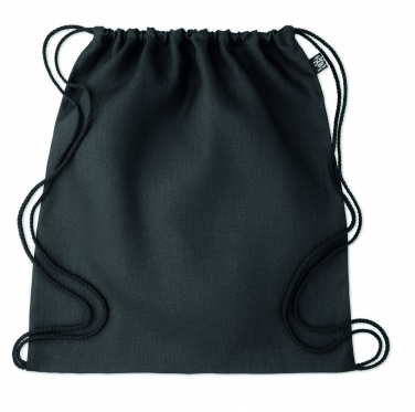 Logo trade promotional merchandise picture of: Hemp drawstring bag 200 gr/m²