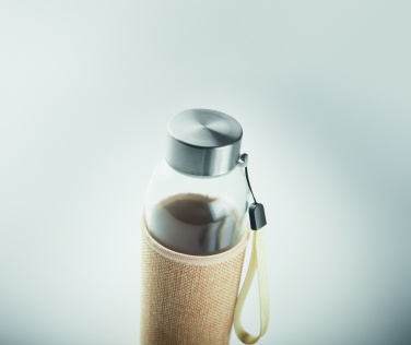 Logo trade advertising products picture of: Glass bottle in pouch 500ml