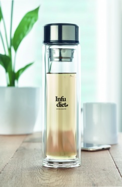 Logo trade promotional merchandise photo of: Bottle with touch thermometer